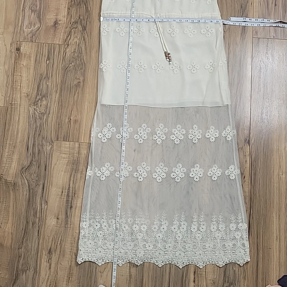 Chaser Floral Lace Ruffle Boho Maxi Dress - Picture 9 of 14